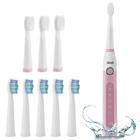Sonic Electric Toothbrush 5 Modes - IPX7 Waterproof 8 Brush Heads USB Charge USA