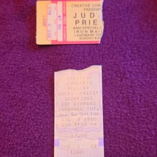 Judas Priest Scorpions Def Leppard Landmark ThT Salina KS Aug 3 1980 7:30