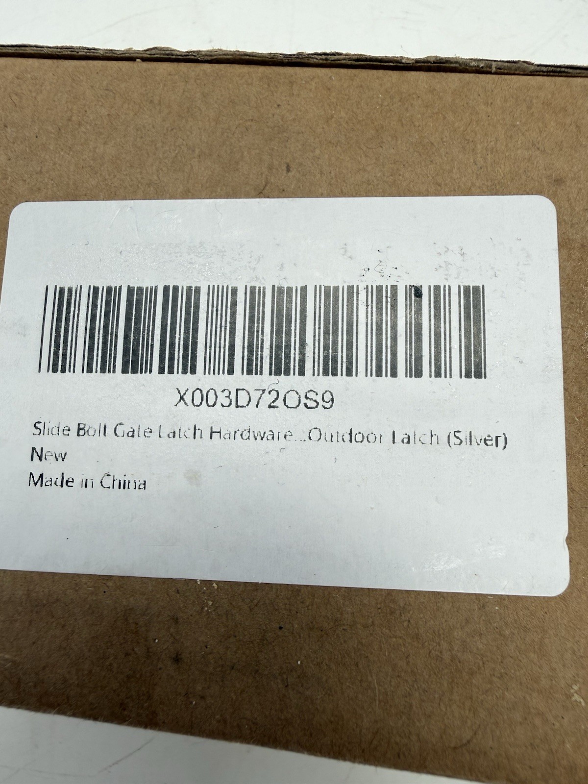 Slide Bolt Gate Latch Hardware, Barrel Bolt Latch, 6.3 Inch Stainless Steel