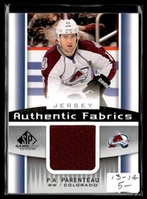 2013-14 SP Game Used Authentic Fabrics P.A. Parenteau Colorado Avalanche #AF-PA