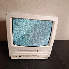 SYLVANIA 13" WLTR13G TV Player Retro Vintage Gaming CRT No Remote Vcr Dont Work