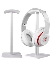 Sleek Modern Headphone Stand for Desk - Easy Assembly  Disassembly - White