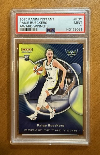 2025 Panini Instant Paige Bueckers ROY RC PSA 9 Award Winners