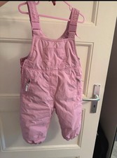 Mädchen Matschhose Größe 86 Gefüttert Pink Top Zustand