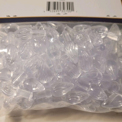 100 SMALL CLEAR Flame Twist Light Bulbs Replacements for Ceramic Christmas Trees - Picture 6 of 17