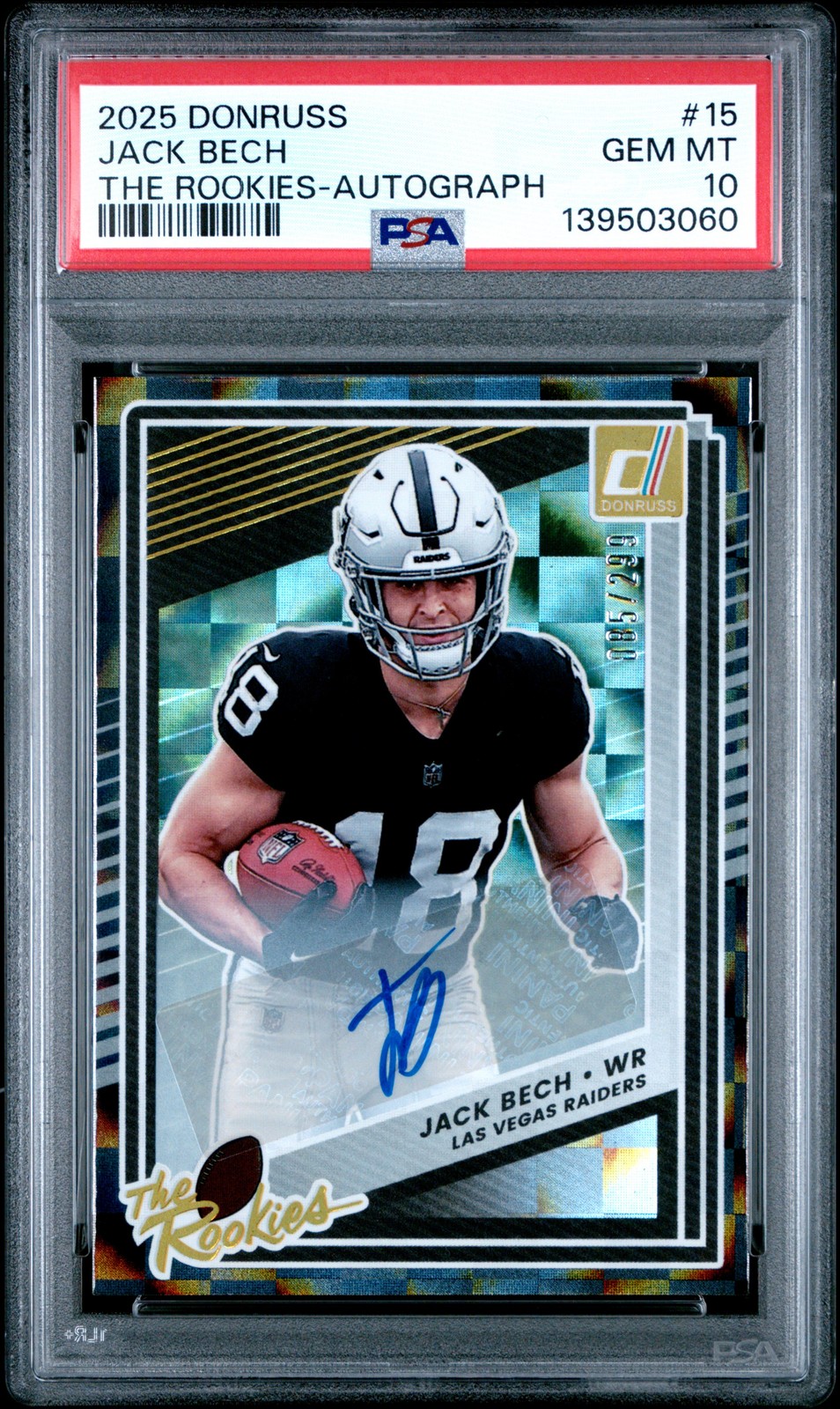 Jack Bech Panini Donruss the Rookies #15 Autograph
