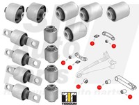 Silentblock Fahrwerkssatz Hinten Mitsubishi Colt IV (Ca_A), Colt V (Cj, Cp)