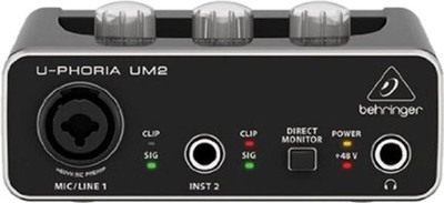 Behringer U-Phoria UM2 Audio Interface Musik Musikinstrument