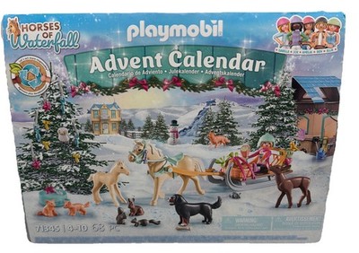 Playmobil Horse Of Waterfall Christmas Set 71345 Advent Calendar Sleigh Ride New