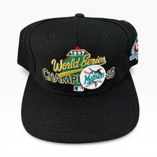 New Era Baseball Cap Unisex Black Florida Marlins 1997 World Series Champions