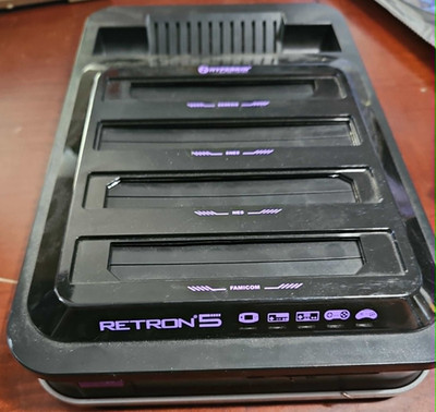 FOR PARTS - Hyperkin Retron 5 Launch Edition Black Console Broken