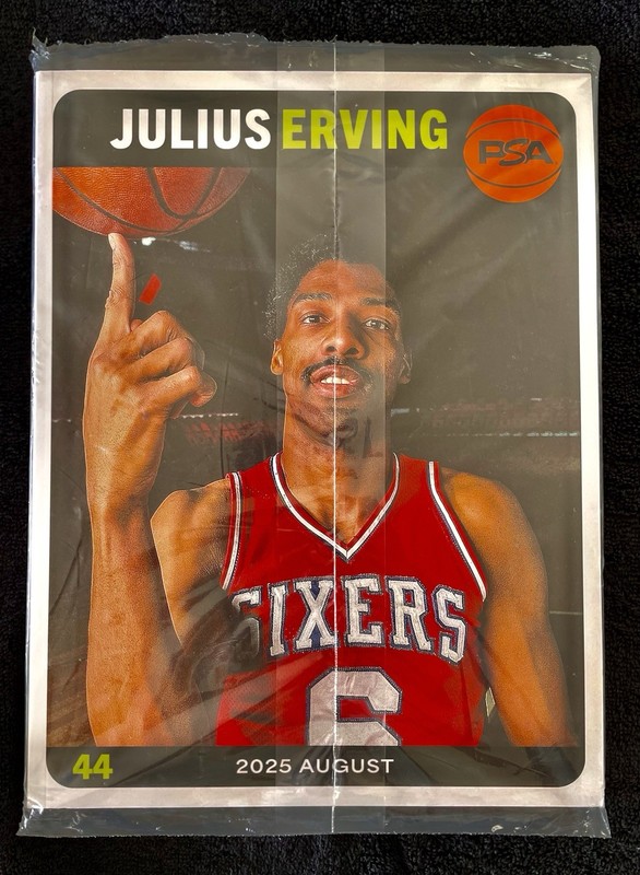 New sealed August 2025 PSA Magazine Price Guide Julius Erving Volume No. 44