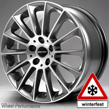 22 Zoll GT6 Alufelgen 9x22 5x108 ET45 in grau frontpoliert für Volvo