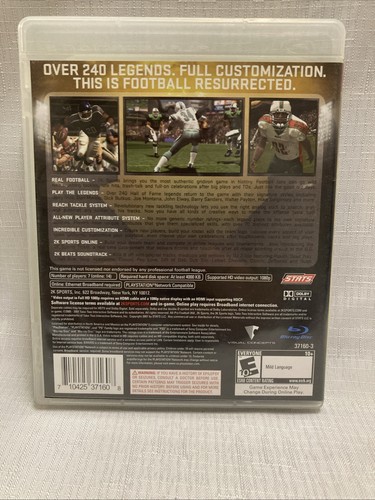 All-Pro Football 2K8 Sony PlayStation 3 PS3 Complete With Manual Region 1 VGC. - Picture 2 of 6