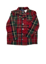 POLO RALPH LAUREN Kids Long Sleeve Pajama Top MULTICOLOR