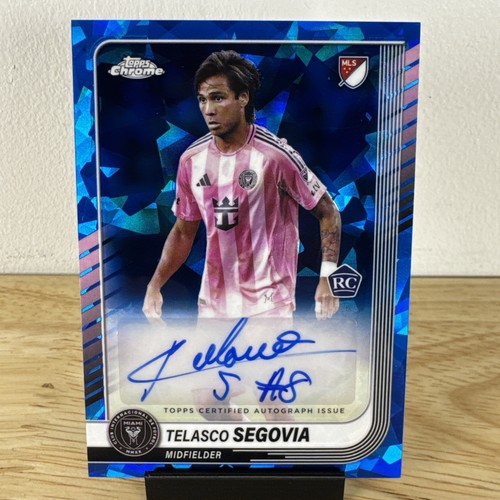 2025 Topps Chrome MLS Auto Sapphire Telasco Segovia RC Messi Miami