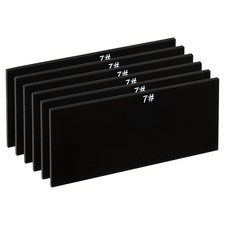 6 x Welding Len Shade 7 Glass 4-1/4"x 2" Hardened Glass Black Darkening Filter