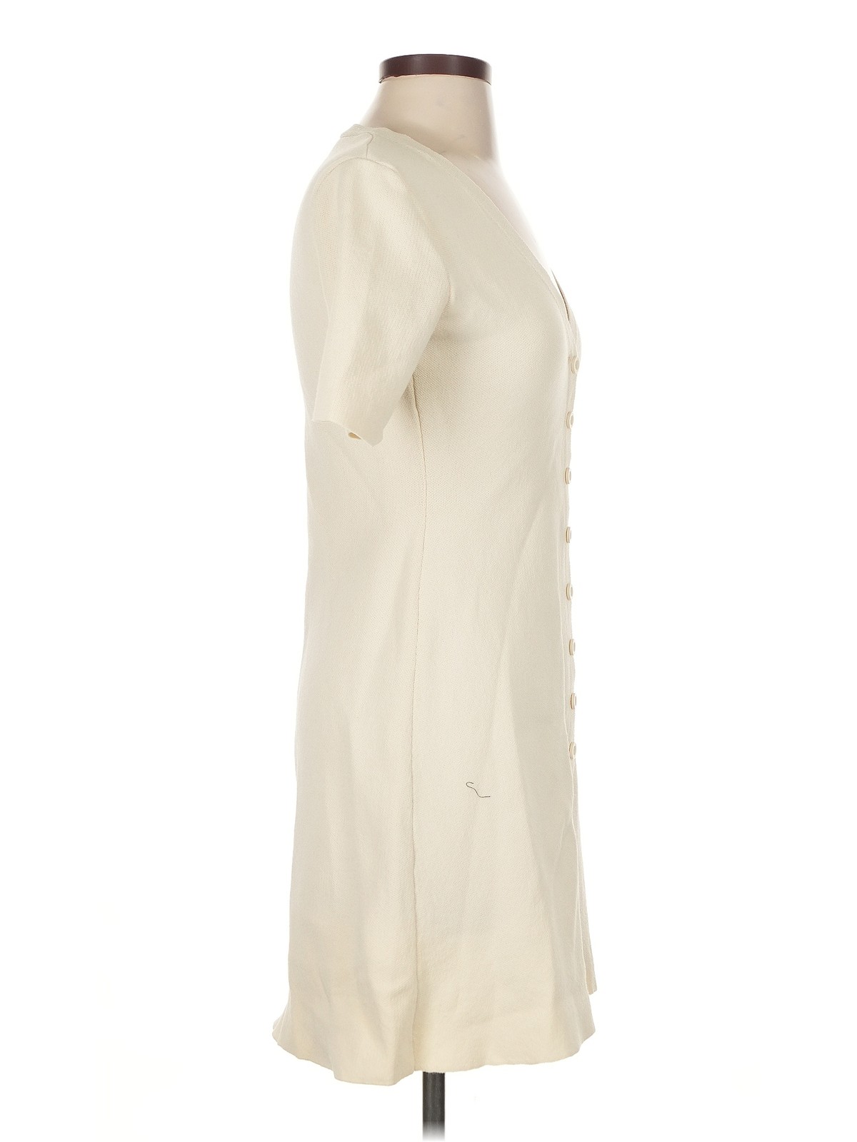 Zara Women Ivory Casual Dress S thumbnail 3