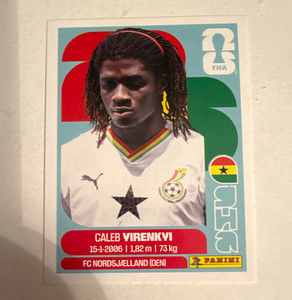 Panini FIFA World Cup 2026 Caleb Virenkyi GHA 8 Ghana FC Nordsjaelland