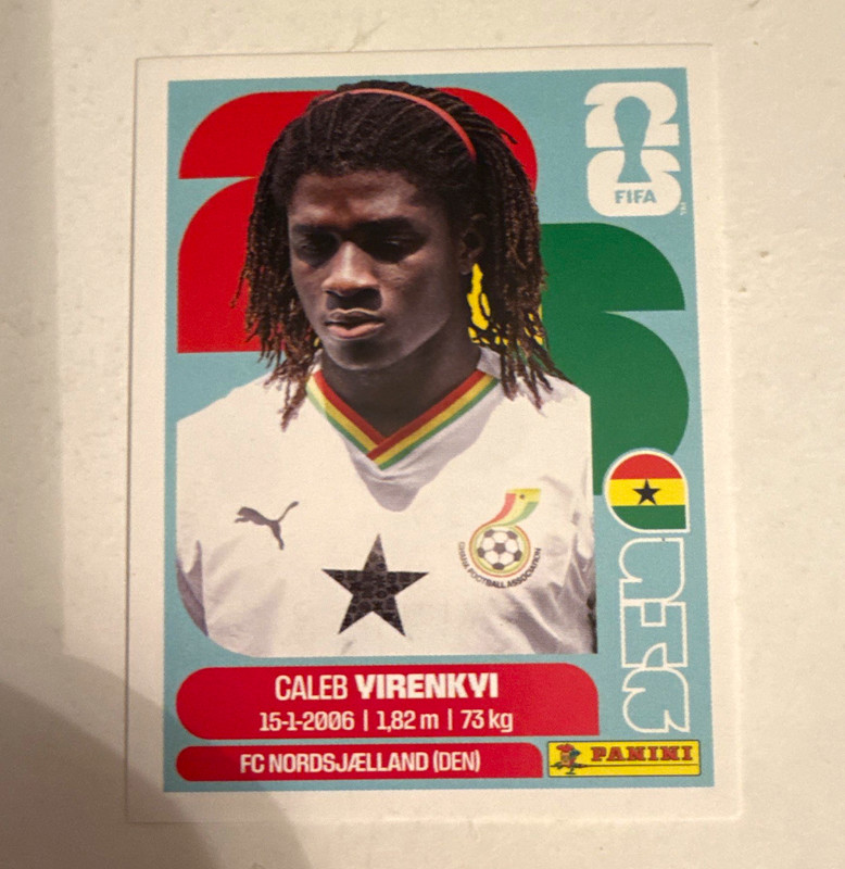 Panini FIFA World Cup 2026 Caleb Virenkyi GHA 8 Ghana FC Nordsjaelland