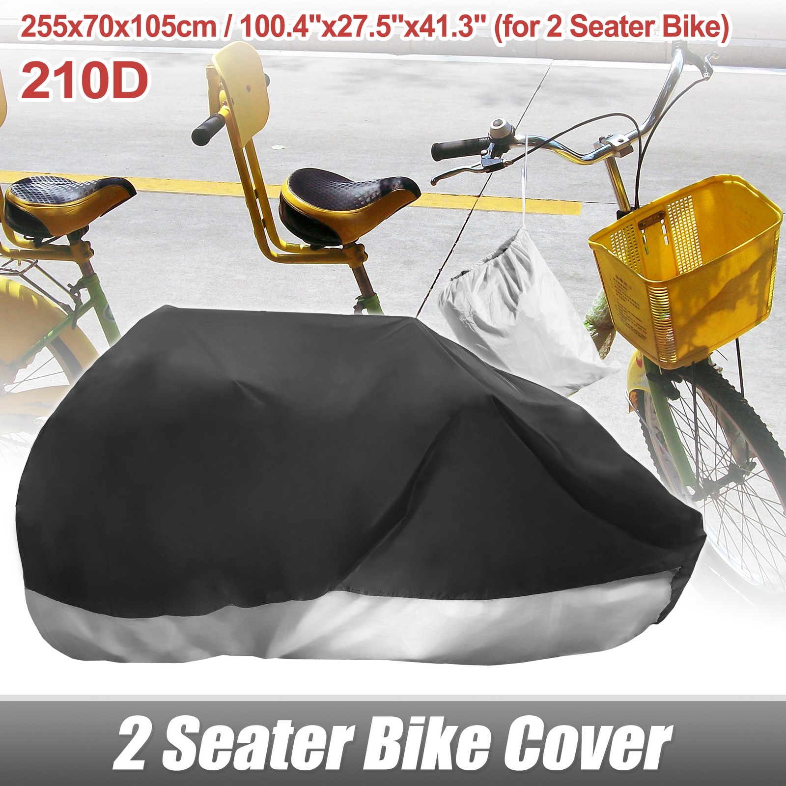 Cover 2 Seater Bike Cover Waterproof Sun Bike Protector