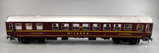 Ho Guage Schicht Speigewagen Metropa DR Coach in Maroon, VG BUT Marked Roof 007