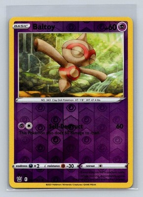 Baltoy #057/163 SWSH05: Battle Styles Reverse Holo Common - Pokemon Card D12