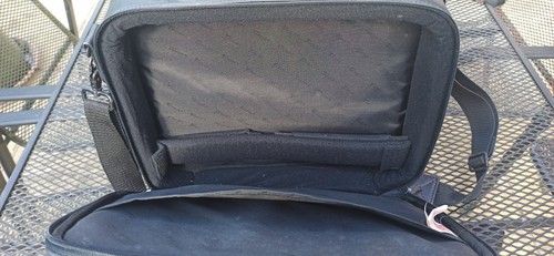 Targus Leather Look Padded Laptop 15" Briefcase Case Travel bag + Shoulder Strap - Afbeelding 5 van 14