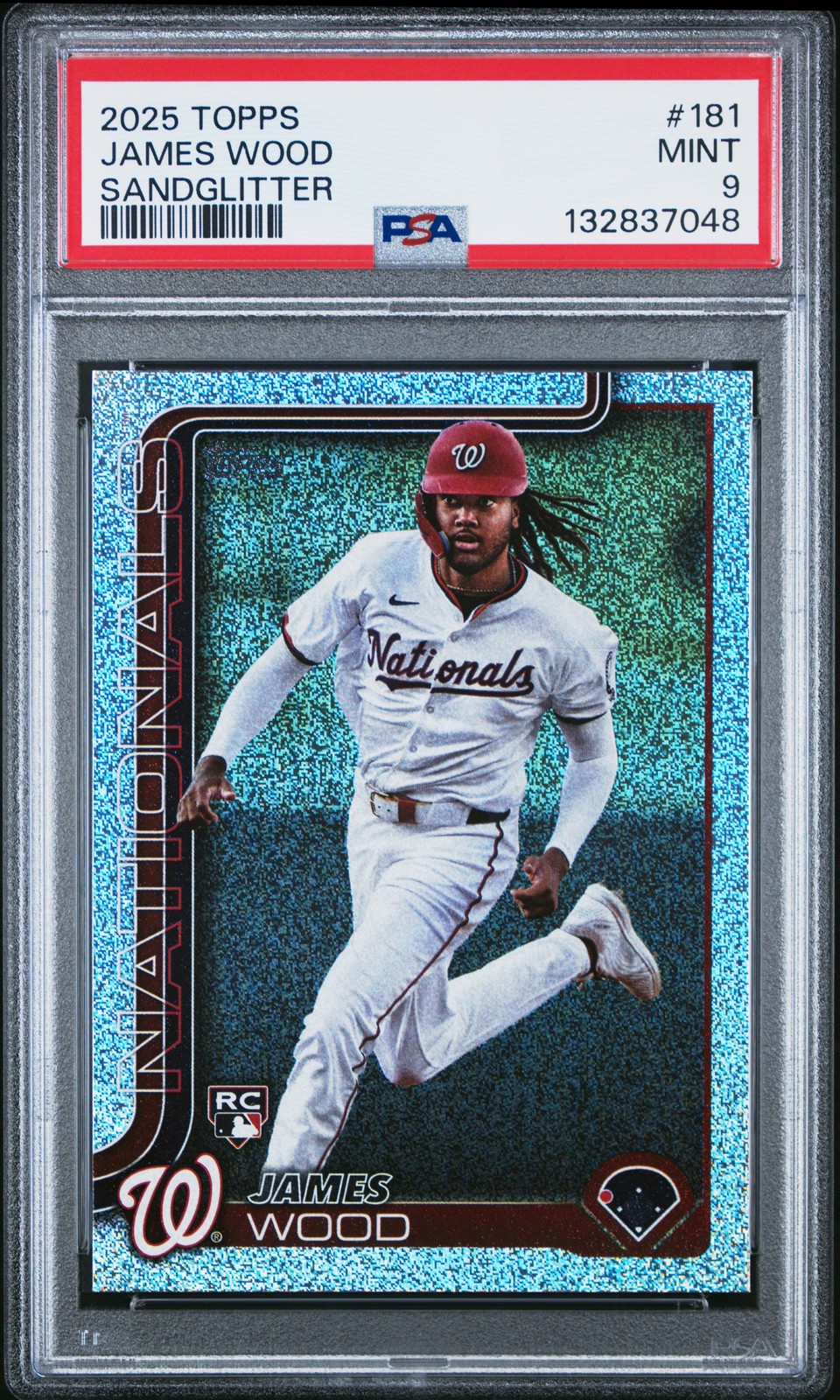 2025 TOPPS SANDGLITTER #181 JAMES WOOD PSA 9