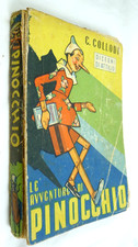 CARLO COLLODI LE AVVENTURE DI PINOCCHIO 1947 ILLUSTRATO DISEGNI ATTILIO FAVOLA