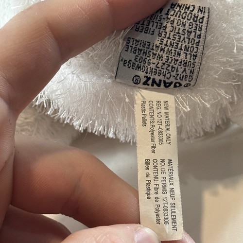 Ganz Webkinz WHITE BUNNY RABBIT Plush Stuffed Animal Toy (no code) #HM078 - Picture 8 of 9