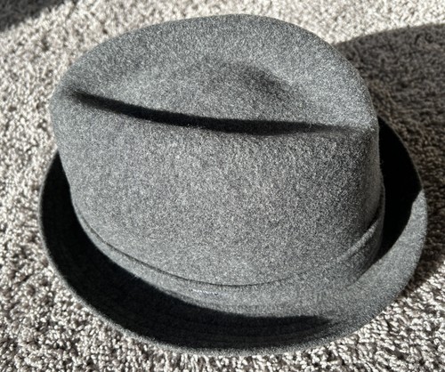 Kangol Wool Player Fedora Mütze Cap XXL anthrazit grau 6447BC TOP ZUSTAND! - Bild 1 von 6