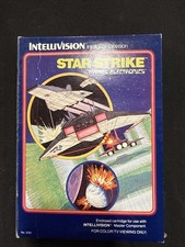 Star Strike Intellivision Video Game Cartridge 1981 Complete CIB Box Tested Fast