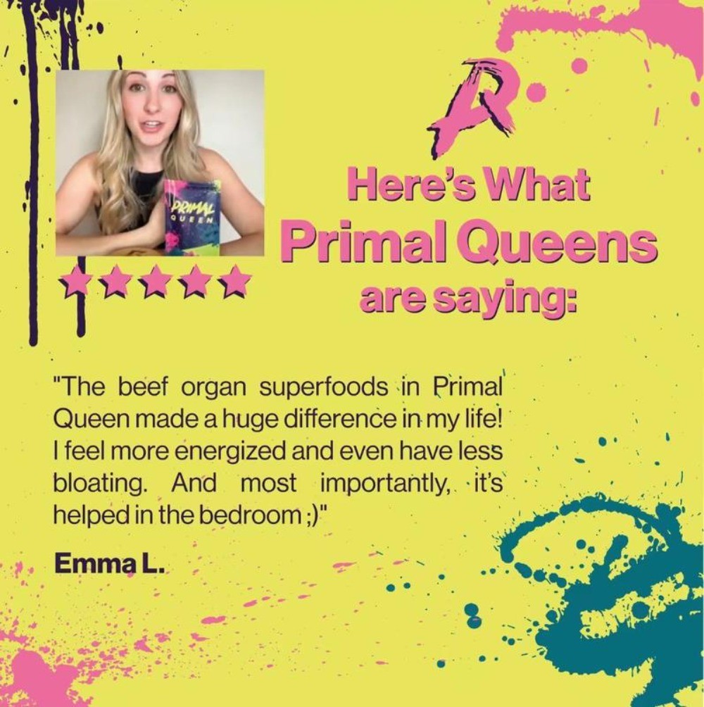 Primal Queen Beef Organ Supplement for Women 60 Counts - 1 Month Supply