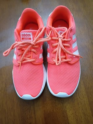 Size 6 - Women s Adidas Cloudfoam Qt Racer Running Shoes Pink AW4005 Lace Up