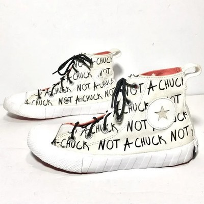 Converse UNT1TL3D High Not A Chuck Youth Size 1 White Hi  Top Shoes Sneakers