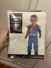 Glam Rock Star Fancy Dress Halloween Costume Rocker Metal Punk Toddler 3T-4T New