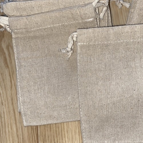 19 x JUTE bags BURLAP DRAWSTRING BAGS size 12cm x 15cm craft gift bags - Picture 2 of 5
