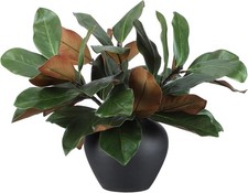 6 Pcs Magnolia Artificial Leaves Branches 3D Magnolia Pick Real Touch Faux Stems