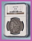 1889 CC Morgan Dollar $1 - NGC VF-25 ( Includes Video)