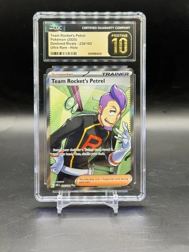 Team Rocket's Petrel 226/182 Ultra Rare - Destined Rivals CGC 10 Pristine