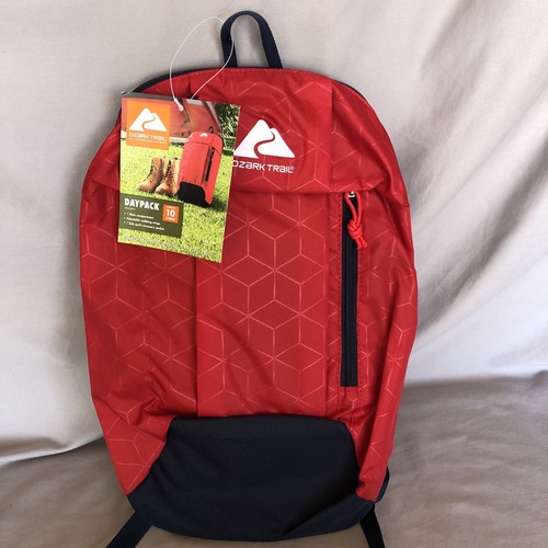 Nuovo zaino leggero Ozark Trail Hiking 10 L rosso e blu nuovo con etichette - Foto 1 di 3