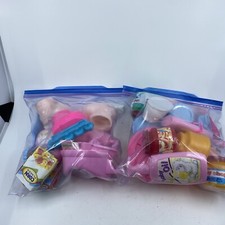 Play Food Lot/Baby Accessories-Cans, Bottles, Drinks, Condiments,Shoes Etc.