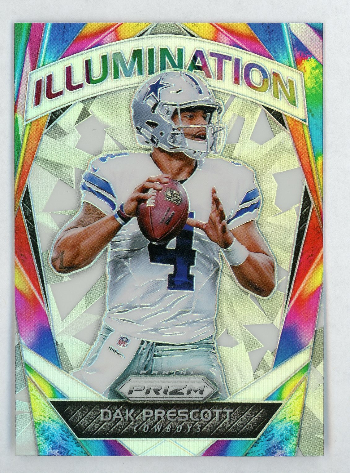 Dak Prescott 2017 Panini Prizm Illuminations Silver Refractor #6 Dallas Cowboys