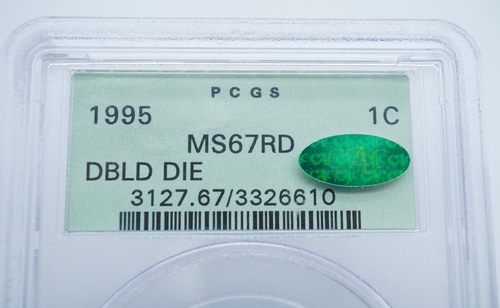 1995 Lincoln Memorial Cent PCGS & CAC MS67RD Double Die OGH Old Holder - C1445 - Picture 5 of 6