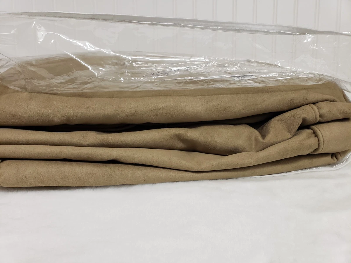 Pottery Barn Pearce Left Arm Double Chaise Slipcover Everyday Suede Light Wheat