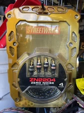 Streetwires ZN2204Zero Noise RCA Audio Interconnects 6.5FT