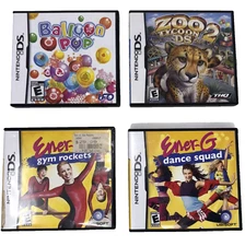 Lot Of 4 Replacement Nintendo DS Game Cases with Manuals