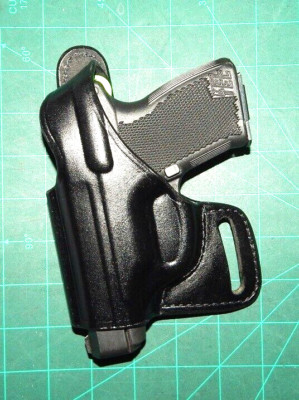 Bianchi 75 Venom 26097 LH Leather Thumb Break Belt Holster Ruger LC9 Keltec P11