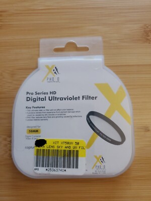 Xit - Pro Series 58 mm Multi-Coated HD Digital Ultraviolet Filter 